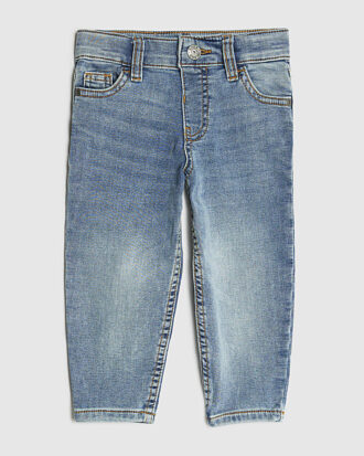 Mini Boys Blue Stretch Tapered Fit Jeans