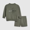 Mini Boys Green Palais Sweatshirt Set