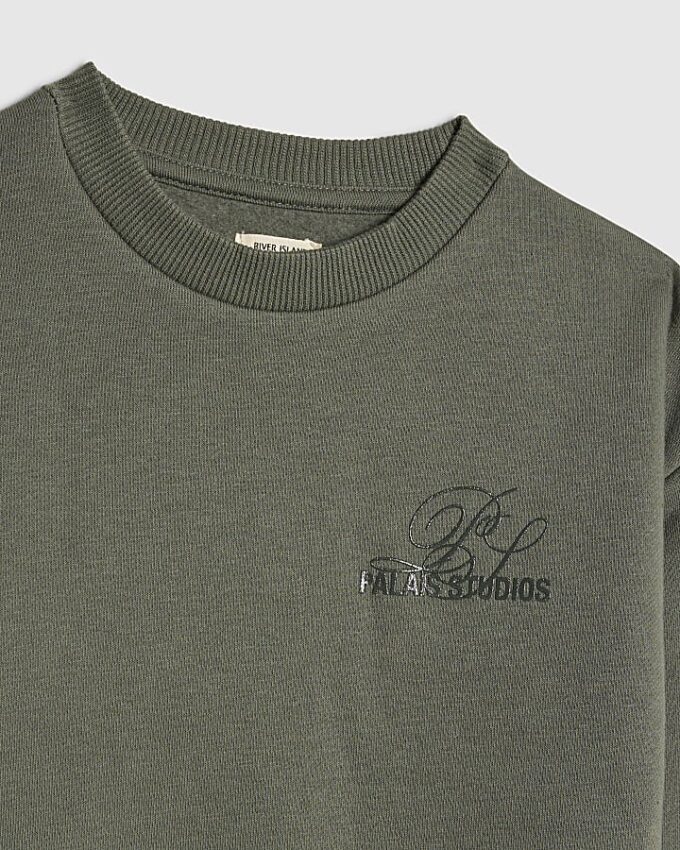 Mini Boys Green Palais Sweatshirt Set