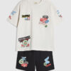 Mini Boys White Motorsport T-Shirt Set