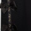 Mini Girls Black Satin Bow T-Shirt Set