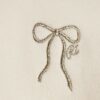 Mini Girls Cream Bow Cinched Sweatshirt Set