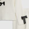 Mini Girls Cream Bow Trousers Set