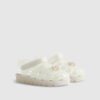 Mini Girls Cream Pearl Shell Jelly Sandals