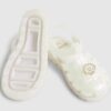 Mini Girls Cream Pearl Shell Jelly Sandals
