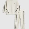 Mini Girls Cream RI Frill Sweatshirt Set