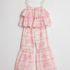 Mini Girls Cream Tiered Broderie Top Set