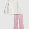 Mini Girls Cream York Bag Sweatshirt Set