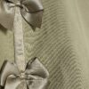 Mini Girls Khaki Satin Bow T-Shirt Set
