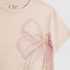 Mini Girls Pink Bow T-Shirt And Leggings Set