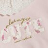 Mini Girls Pink Collared Sweatshirt Set