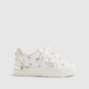 Mini Girls Pink Ditsy Rose Bud Trainers