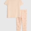 Mini Girls Pink Love T-Shirt Set