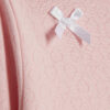 Mini Girls Pink Pointelle 3D Bow Top Set