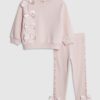Mini Girls Pink RI Bow T-Shirt Set