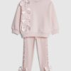 Mini Girls Pink RI Bow T-Shirt Set