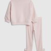Mini Girls Pink RI Bow T-Shirt Set