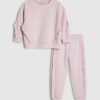 Mini Girls Pink RI Frill Sweatshirt Set