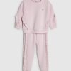 Mini Girls Pink RI Frill Sweatshirt Set