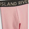 Mini Girls Pink RI Waistband Ribbed Set
