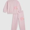 Mini Girls Pink River Sweatshirt Set