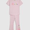 Mini Girls Pink River T-Shirt Set