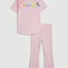 Mini Girls Pink River T-Shirt Set