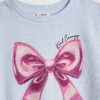 Mini Girls Purple Bow Sweatshirt Set