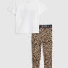 Mini Girls White 1994 Bear T-Shirt Set