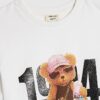 Mini Girls White 1994 Bear T-Shirt Set