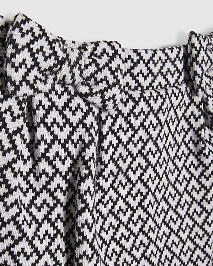 Mini Girls White Bow Top And Skort Set