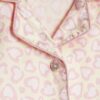 Mini Girls Yellow Leopard Satin Pyjama’s Set