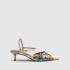 Multi Colour Caged Court Heels
