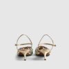 Multi Colour Caged Court Heels
