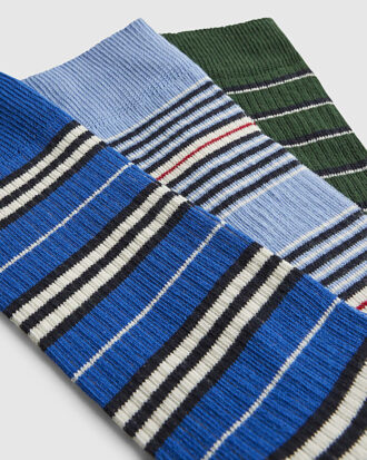 Multi Colour Stripe Pack Of 5 Socks