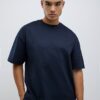 Navy Boxy Fit T-Shirt And Shorts Set