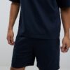 Navy Boxy Fit T-Shirt And Shorts Set