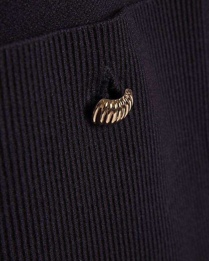 Navy Knitted Waistcoat