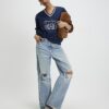 Navy Long Sleeve Heritage Crest Sweatshirt