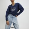 Navy Long Sleeve Heritage Crest Sweatshirt