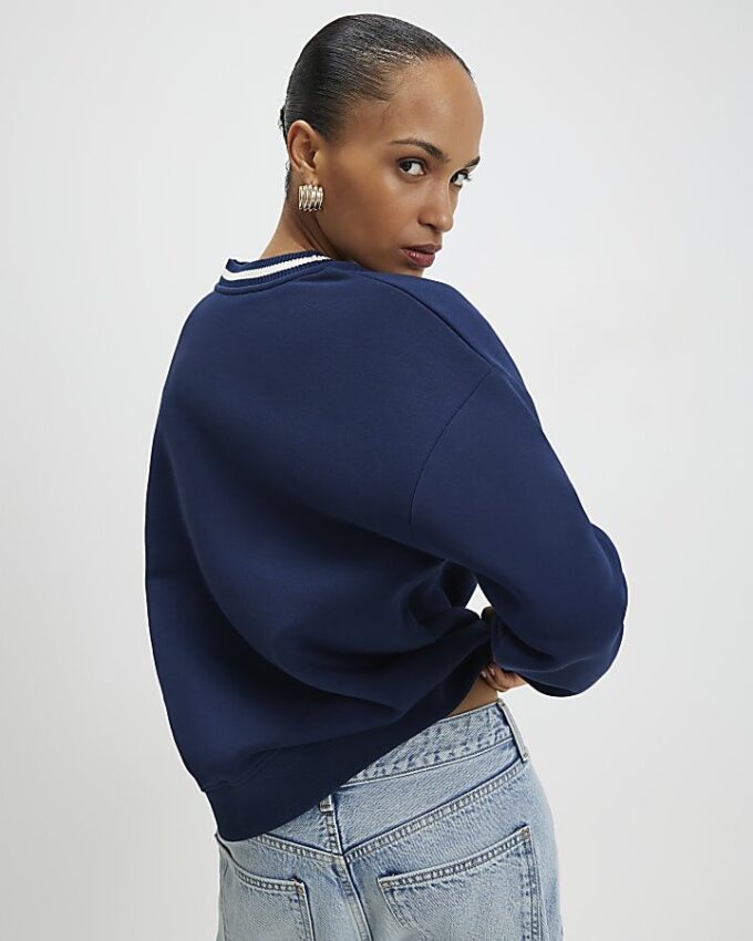Navy Long Sleeve Heritage Crest Sweatshirt