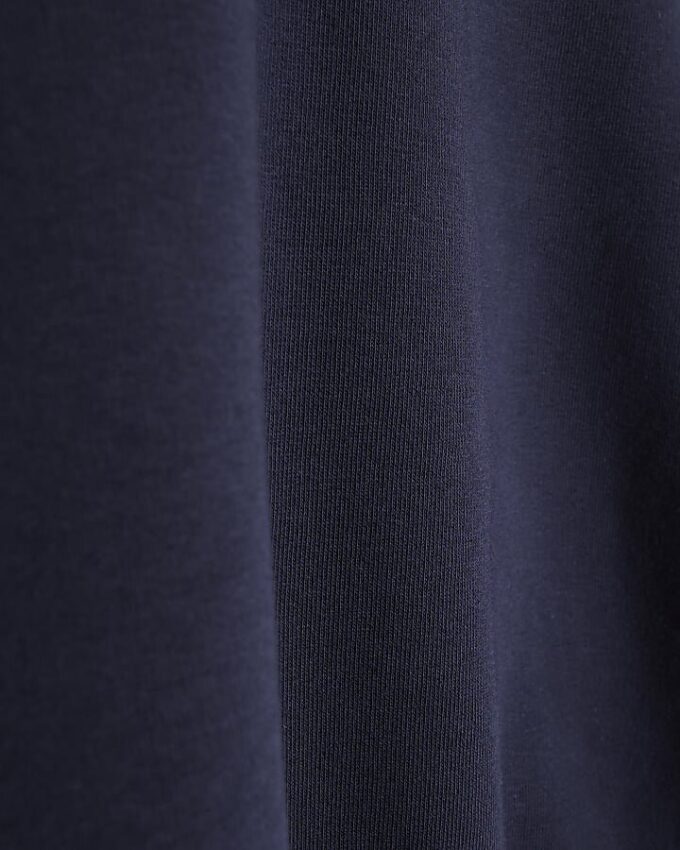 Navy Long Sleeve Off Shoulder Sweatshirt