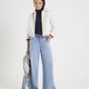 Navy Long Sleeve Roll Neck Top