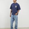Navy Oversized Fit Members Club Crest T-Shirt