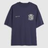 Navy Oversized Fit Members Club Crest T-Shirt