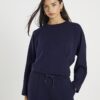 Navy Premium Long Sleeve Batwing Sweatshirt