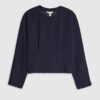 Navy Premium Long Sleeve Batwing Sweatshirt
