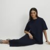 Navy Premium Maxi Skirt