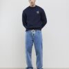 Navy Regular Fit AR Knitted Sweatshirt