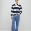 Navy Regular Fit Penrose Striped Shirt